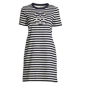 Striped Logo T-Shirt Dress
